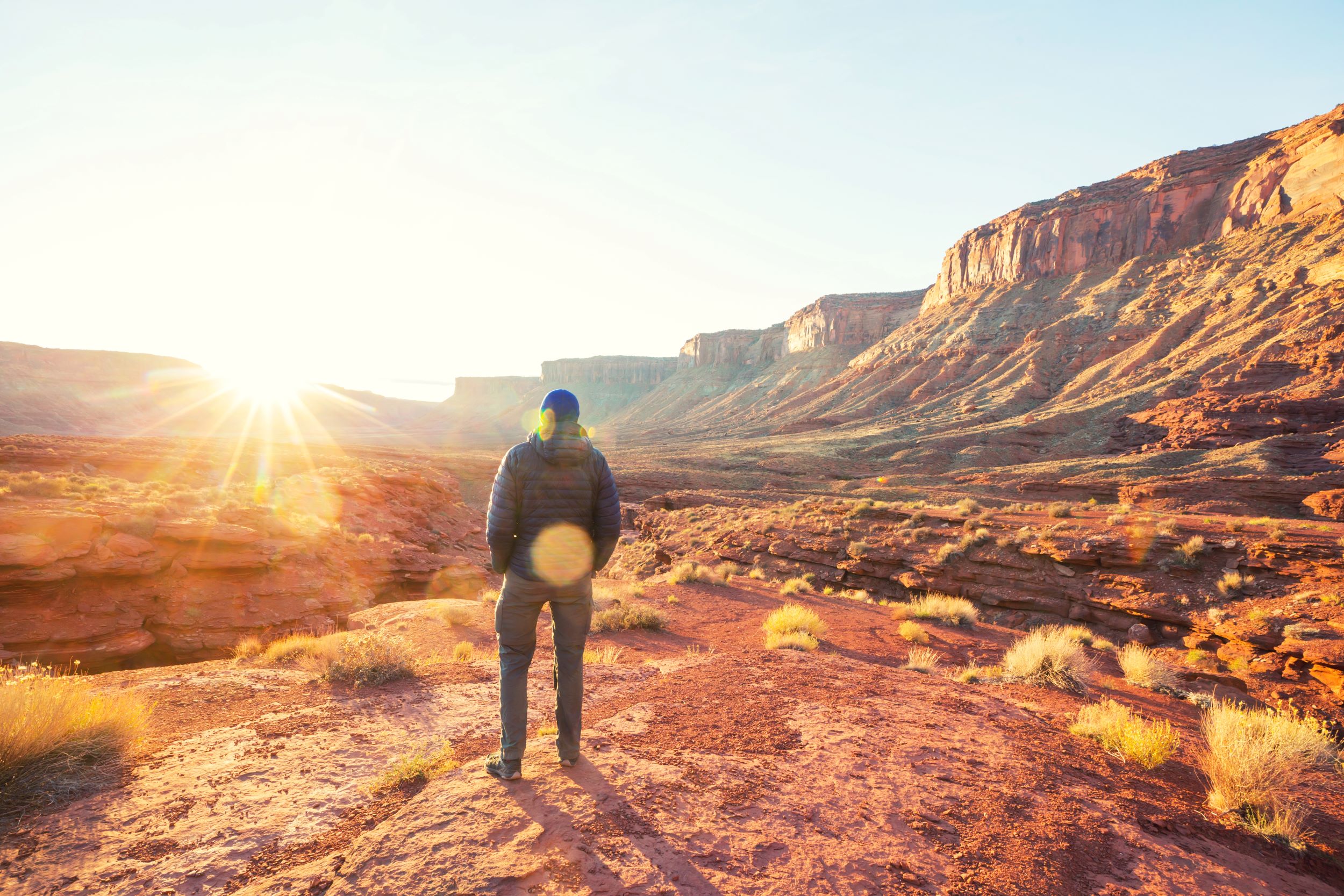 A hiker in Southern Utah.