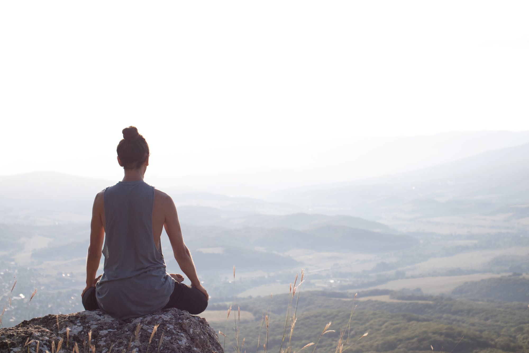 A hiker relaxing